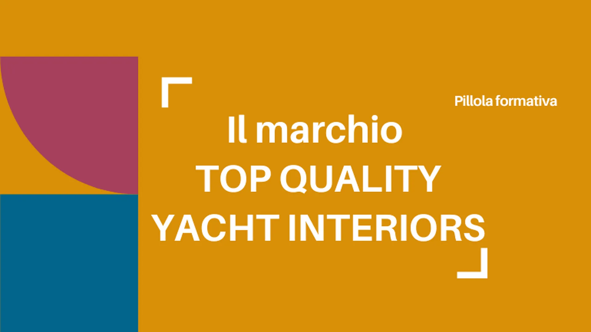 Il marchio TOP QUALITY YACHT INTERIORS